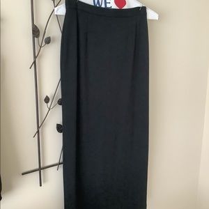 Black A Line MAXI Skirt SIZE SMALL!